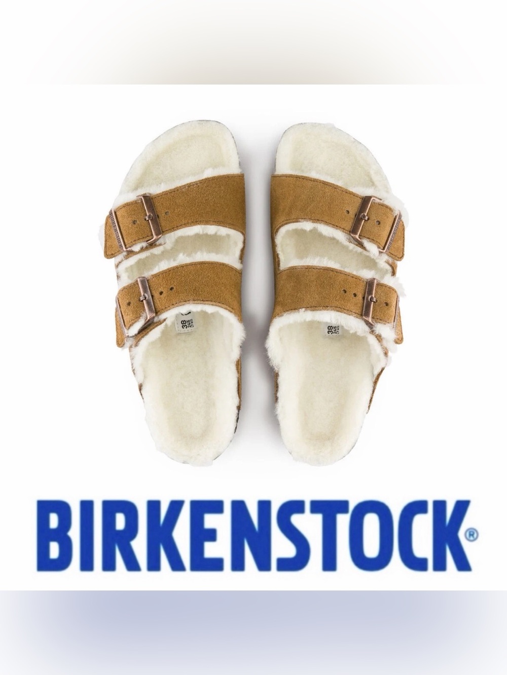 Birkenstock ARIZONA SHEARLING SUEDE LEATHER MINK 39